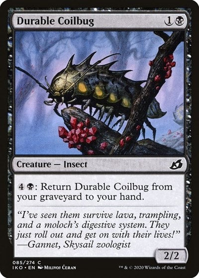 Durable Coilbug (IKO) #85 Common Ikoria: Lair of Behemoths Magic: The Gathering: 2020