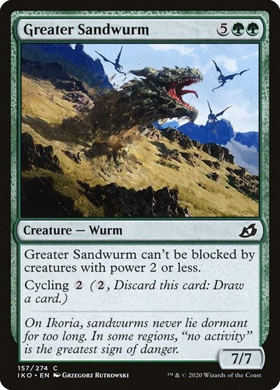 Greater Sandwurm (IKO) #157 Common Ikoria: Lair of Behemoths Magic: The Gathering: 2020