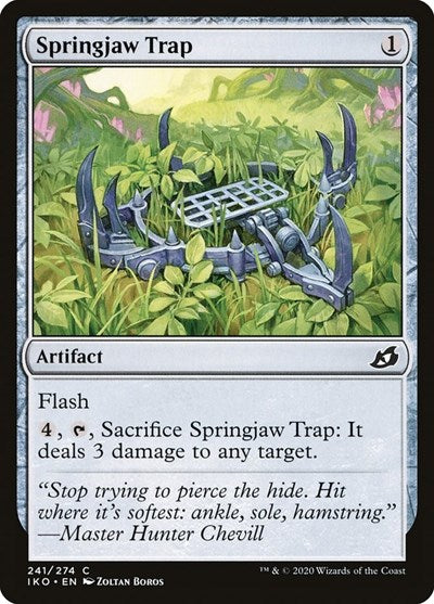 Springjaw Trap (IKO) #241 Common Ikoria: Lair of Behemoths Magic: The Gathering: 2020