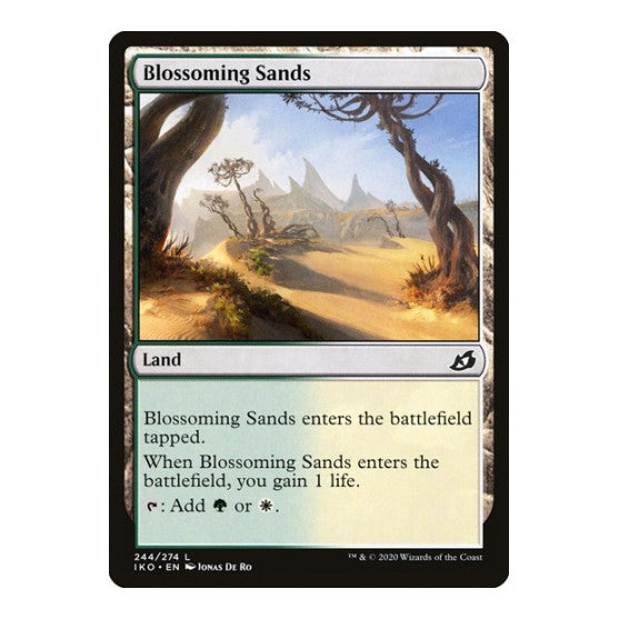 Blossoming Sands (IKO) #244 Land Ikoria: Lair of Behemoths Magic: The Gathering: 2020