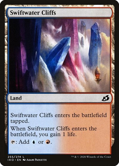 2020 Magic: Ikoria: Lair of Behemoths (IKO) - Swiftwater Cliffs (#255, Land)
