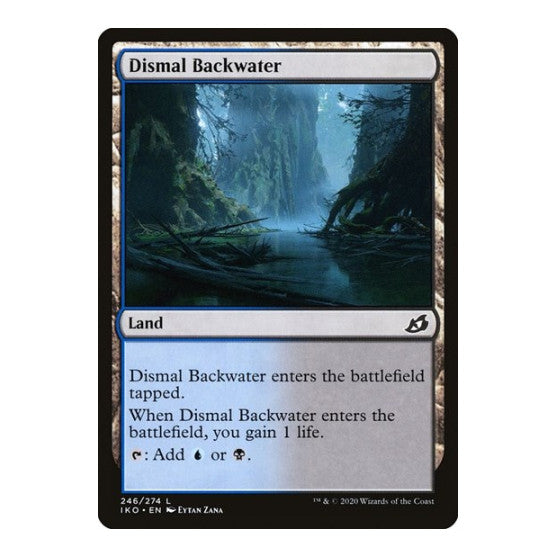 Dismal Backwater (IKO) #246 Land Ikoria: Lair of Behemoths Magic: The Gathering: 2020