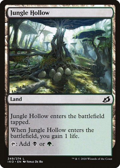 Jungle Hollow (IKO) #249 Land (Foil Lightly Played) Ikoria: Lair of Behemoths Magic: The Gathering: 2020