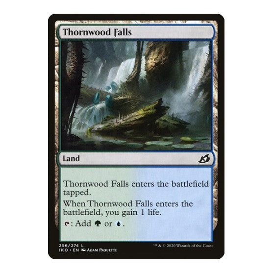 Thornwood Falls (IKO) #256 Land Ikoria: Lair of Behemoths Magic: The Gathering: 2020