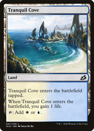 2020 Magic: Ikoria: Lair of Behemoths (IKO) - Tranquil Cove (#257, Land) (Foil, Lightly Played)