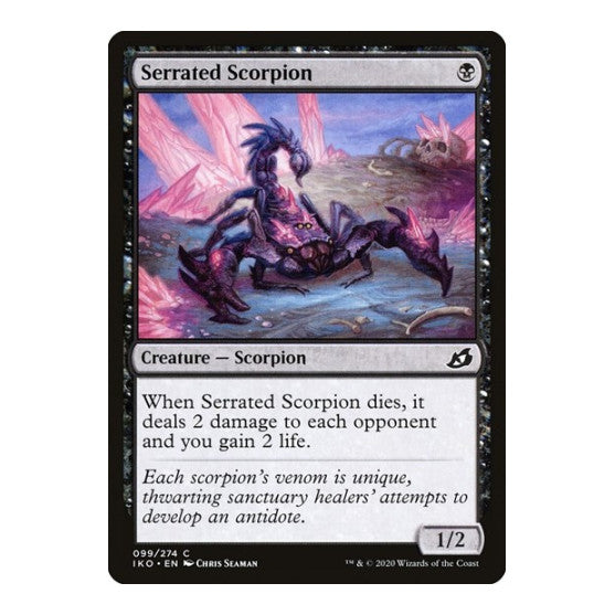 Serrated Scorpion (IKO) #99 Common Ikoria: Lair of Behemoths Magic: The Gathering: 2020