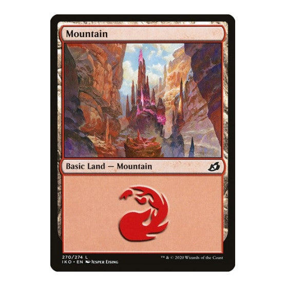 Mountain 270 (IKO) #270 Land (Foil Lightly Played) Ikoria: Lair of Behemoths Magic: The Gathering: 2020