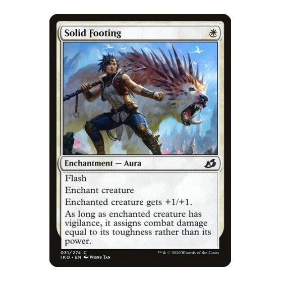 Solid Footing (IKO) #31 Common Ikoria: Lair of Behemoths Magic: The Gathering: 2020