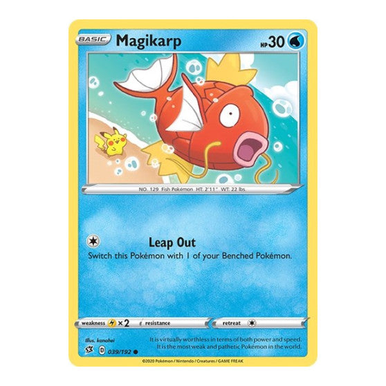 Magikarp (SWSH02) #039/192 Common (Lightly Played) SWSH02: Rebel Clash Pokemon: 2020