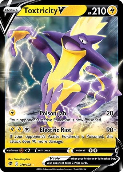 Toxtricity V (SWSH02) #070/192 Ultra Rare SWSH02: Rebel Clash Pokemon: 2020