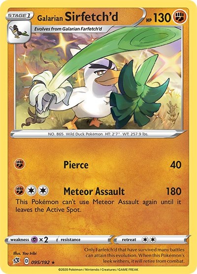 Galarian Sirfetchd (SWSH02) #095/192 Holo Rare SWSH02: Rebel Clash Pokemon: 2020