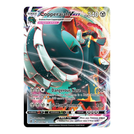 Copperajah VMAX (SWSH02) #137/192 Ultra Rare (Holofoil Near Mint) SWSH02: Rebel Clash Pokemon: 2020