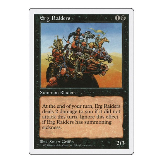Erg Raiders (5ED) #158 Common (Heavily Played) Fifth Edition Magic: The Gathering: 1997