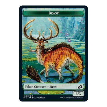 Beast Token (IKO) #10 T (Lightly Played) Ikoria: Lair of Behemoths Magic: The Gathering: 2020