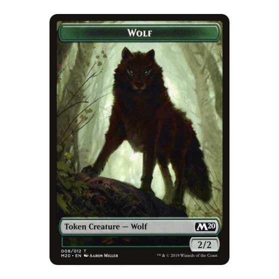 Wolf Double-Sided Token (Challenger 2020) (UMP) #8 Token (Moderately Played) Unique and Miscellaneous Promos Magic: The Gathering: 2026