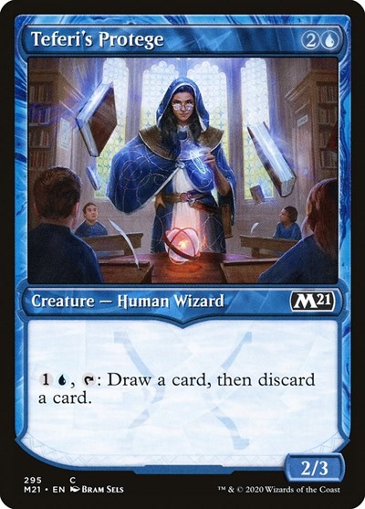 Teferis Protege Showcase (M21) #295 Common (Foil Lightly Played) Core Set 2021 Magic: The Gathering: 2020