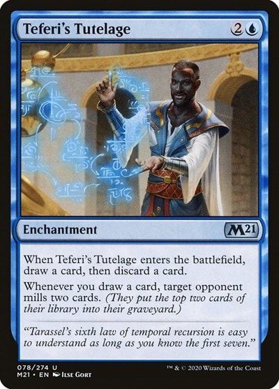 Teferis Tutelage (M21) #78 Uncommon (Lightly Played) Core Set 2021 Magic: The Gathering: 2020