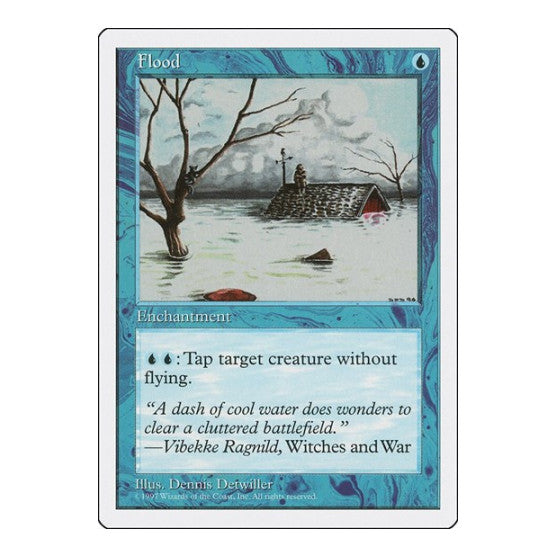 Flood (5ED) #87 Common (Heavily Played) Fifth Edition Magic: The Gathering: 1997