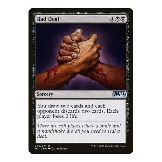 Bad Deal (M21) #89 Uncommon (Lightly Played) Core Set 2021 Magic: The Gathering: 2020