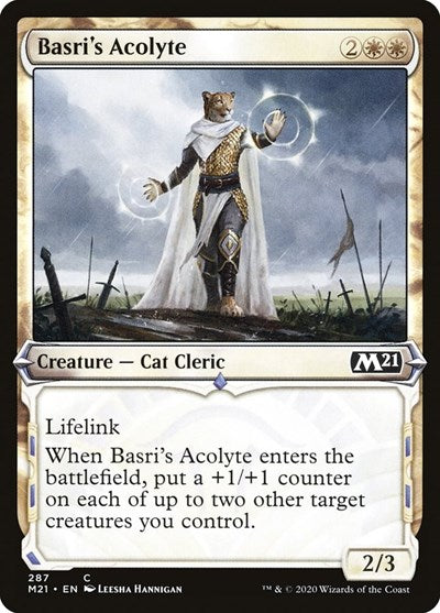 Basris Acolyte Showcase (M21) #287 Common (Foil Lightly Played) Core Set 2021 Magic: The Gathering: 2020