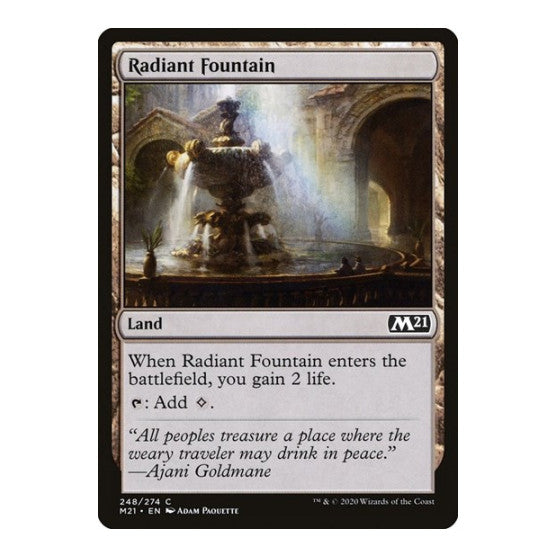 Radiant Fountain (M21) #248 Common (Lightly Played) Core Set 2021 Magic: The Gathering: 2020