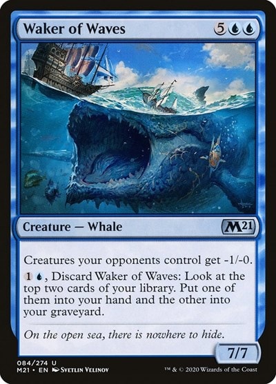 Waker of Waves (M21) #84 Uncommon (Lightly Played) Core Set 2021 Magic: The Gathering: 2020