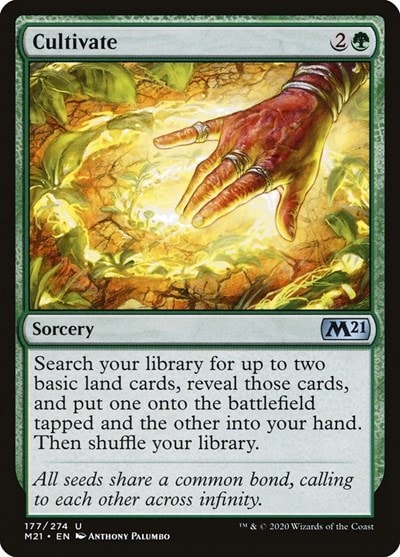 Cultivate (M21) #177 Uncommon Core Set 2021 Magic: The Gathering: 2020