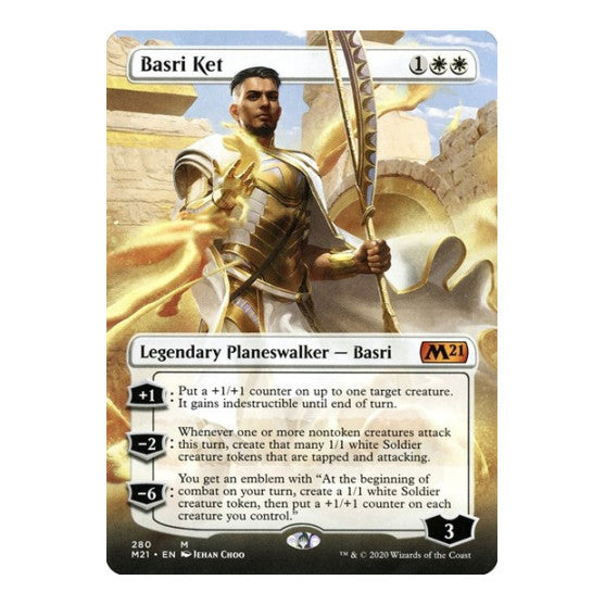 Basri Ket (Borderless) (M21) #280 Mythic Rare (Lightly Played) Core Set 2021 Magic: The Gathering: 2020