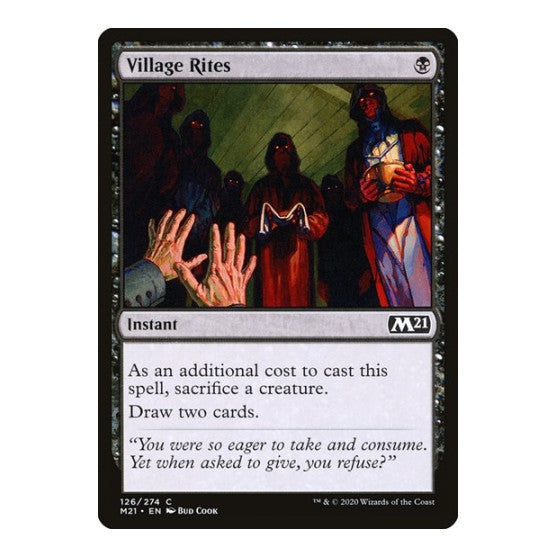 Village Rites (M21) #126 Common (Lightly Played) Core Set 2021 Magic: The Gathering: 2020