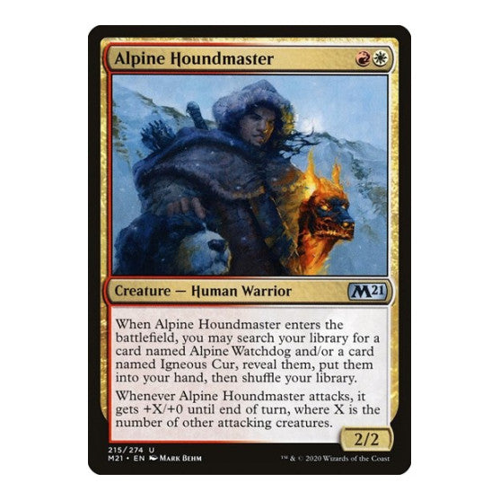 Alpine Houndmaster (M21) #215 Uncommon Core Set 2021 Magic: The Gathering: 2020