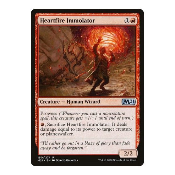 Heartfire Immolator (M21) #150 Uncommon (Lightly Played) Core Set 2021 Magic: The Gathering: 2020