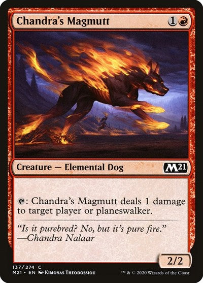 Chandras Magmutt (M21) #137 Common (Lightly Played) Core Set 2021 Magic: The Gathering: 2020