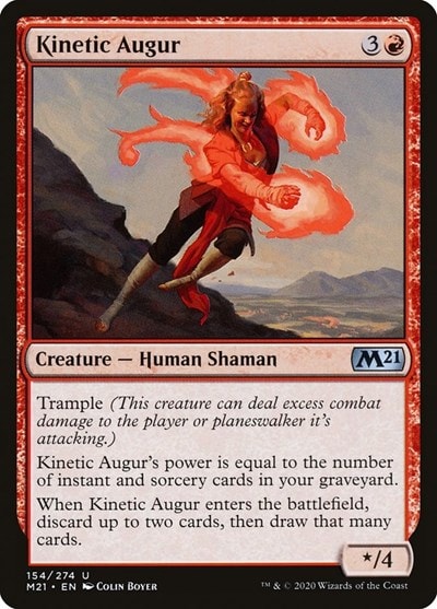 Kinetic Augur (M21) #154 Uncommon (Lightly Played) Core Set 2021 Magic: The Gathering: 2020