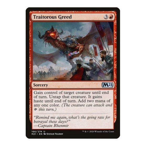 Traitorous Greed (M21) #166 Uncommon Core Set 2021 Magic: The Gathering: 2020