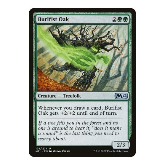 Burlfist Oak (M21) #174 Uncommon (Lightly Played) Core Set 2021 Magic: The Gathering: 2020