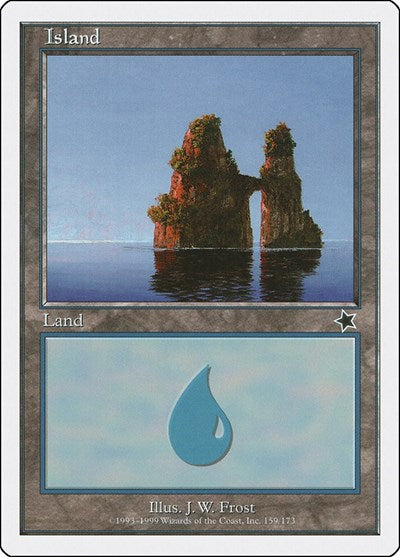Island 159 (S99) #159 Land Starter 1999 Magic: The Gathering: 1999