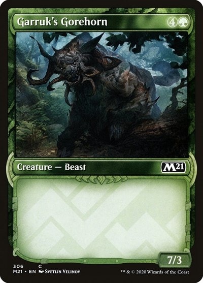 Garruks Gorehorn Showcase (M21) #306 Common Core Set 2021 Magic: The Gathering: 2020