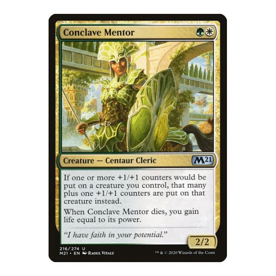 Conclave Mentor (M21) #216 Uncommon (Lightly Played) Core Set 2021 Magic: The Gathering: 2020