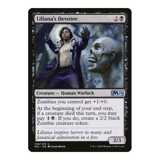 Liliana's Devotee (M21) #109 Uncommon Core Set 2021 Magic: The Gathering: 2020