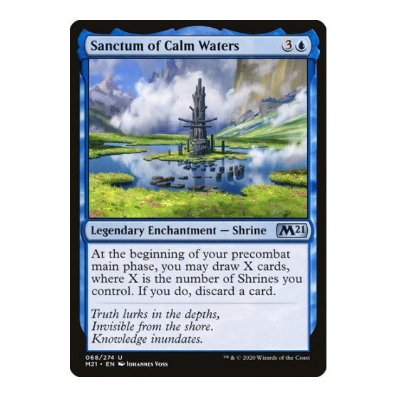 Sanctum of Calm Waters (M21) #68 Uncommon (Lightly Played) Core Set 2021 Magic: The Gathering: 2020