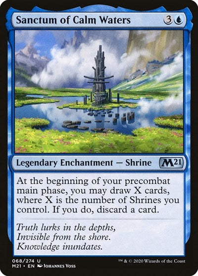 Sanctum of Calm Waters (M21) #68 Uncommon (Lightly Played) Core Set 2021 Magic: The Gathering: 2020