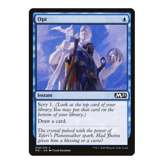 Opt (M21) #59 Common (Lightly Played) Core Set 2021 Magic: The Gathering: 2020