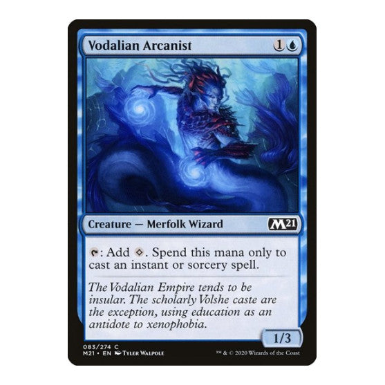 Vodalian Arcanist (M21) #83 Common (Lightly Played) Core Set 2021 Magic: The Gathering: 2020