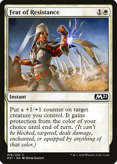 Feat of Resistance (M21) #19 Common Core Set 2021 Magic: The Gathering: 2020