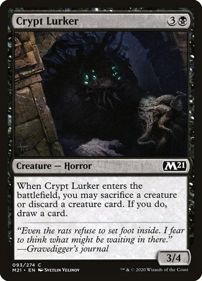 Crypt Lurker (M21) #93 Common (Lightly Played) Core Set 2021 Magic: The Gathering: 2020