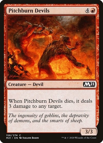 Pitchburn Devils (M21) #156 Common (Lightly Played) Core Set 2021 Magic: The Gathering: 2020