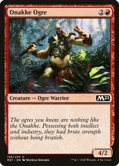 Onakke Ogre (M21) #155 Common (Lightly Played) Core Set 2021 Magic: The Gathering: 2020