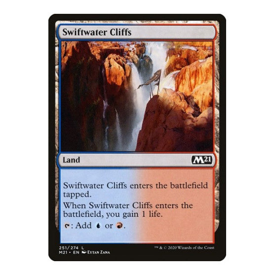 Swiftwater Cliffs (M21) #251 Land Core Set 2021 Magic: The Gathering: 2020