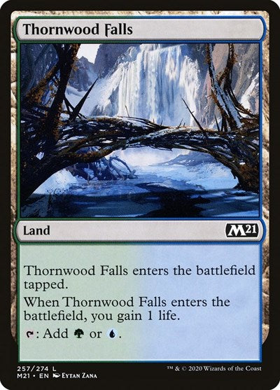 Thornwood Falls (M21) #257 Land Core Set 2021 Magic: The Gathering: 2020