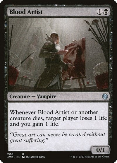 Blood Artist (JMP) #206 Uncommon (Near Mint) Jumpstart Magic: The Gathering: 2020